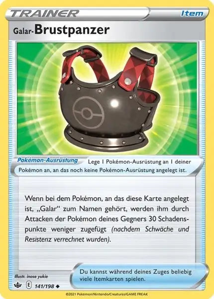 galar brustpanzer 141/198 – Pokémon Schaurige Herrschaft Karte