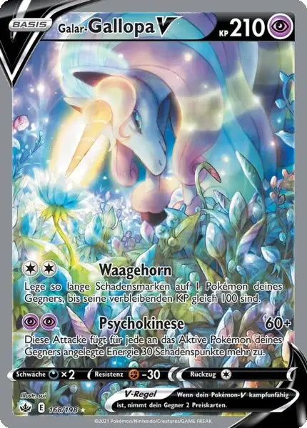 galar gallopa v 168/198 – Pokémon Schaurige Herrschaft Karte