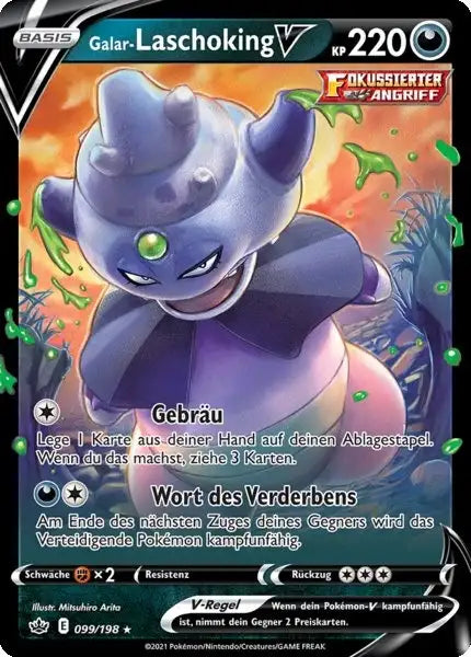 galar laschoking v 099/198 – Pokémon Schaurige Herrschaft Karte