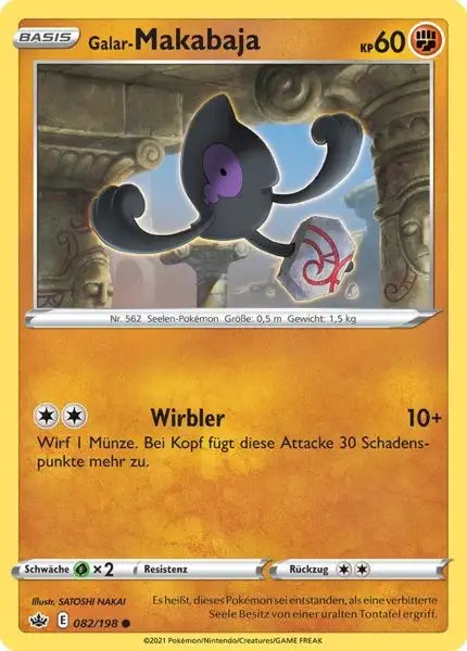 galar makabaja 082/198 – Pokémon Schaurige Herrschaft Karte