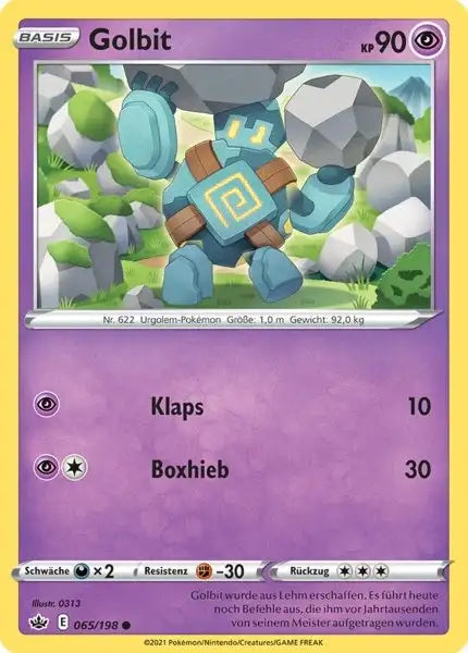 golbit 065/198 – Pokémon Schaurige Herrschaft Karte