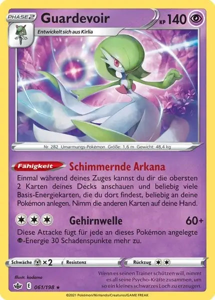 guardevoir 061/198 – Pokémon Schaurige Herrschaft Karte