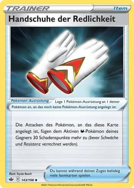 handschuhe 143/198 – Pokémon Schaurige Herrschaft Karte