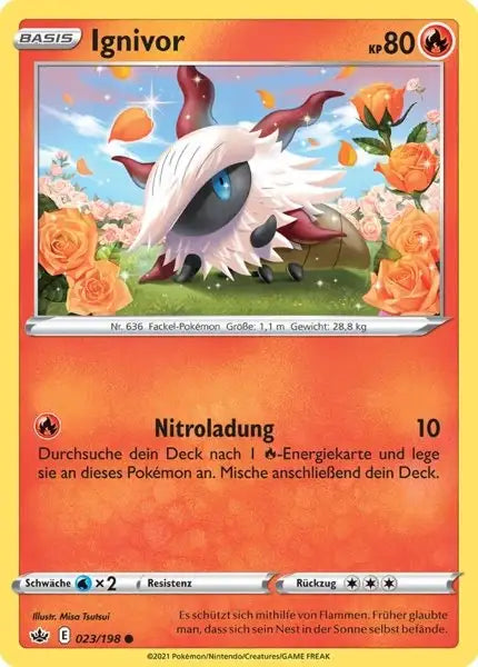 ignivor 023/198 – Pokémon Schaurige Herrschaft Karte