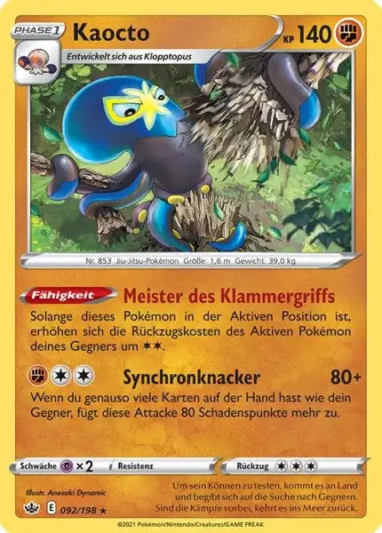 kaocto 092/198 – Pokémon Schaurige Herrschaft Karte
