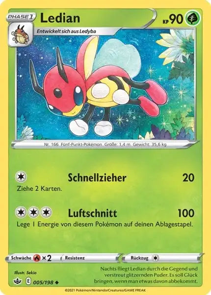 ledian 005/198 – Pokémon Schaurige Herrschaft Karte
