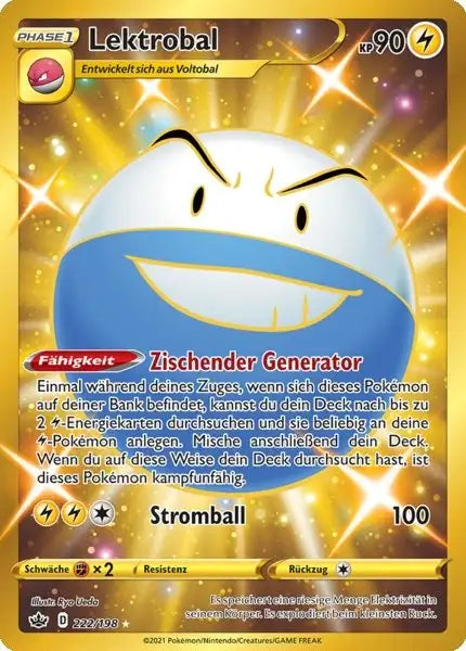 lektrobal 222/198 – Pokémon Schaurige Herrschaft Karte