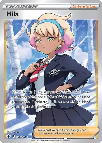 mila 196/198 – Pokémon Schaurige Herrschaft Karte