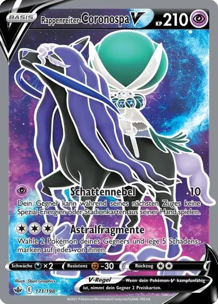 rappenreiter coronospa v 171/198 – Pokémon Schaurige Herrschaft Karte