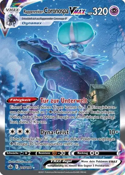 rappenreiter coronospa vmax 205/198 – Pokémon Schaurige Herrschaft Karte