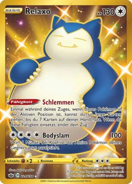 relaxo 224/198 – Pokémon Schaurige Herrschaft Karte