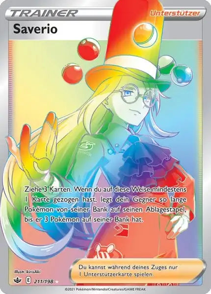 saverio 211/198 – Pokémon Schaurige Herrschaft Karte