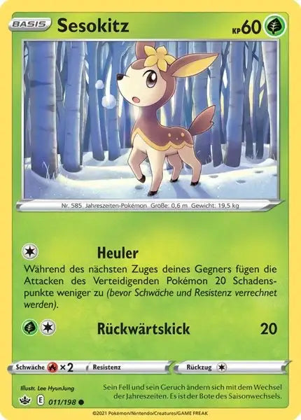 sesokitz 011/198 – Pokémon Schaurige Herrschaft Karte