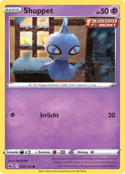 shuppet 062/198 – Pokémon Schaurige Herrschaft Karte