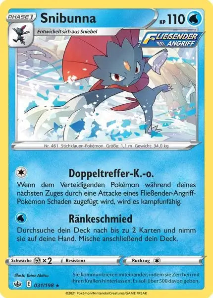 snibunna 031/198 – Pokémon Schaurige Herrschaft Karte