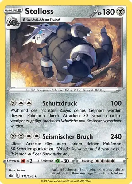 stolloss 111/198 – Pokémon Schaurige Herrschaft Karte