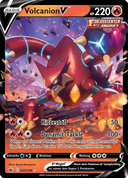 volcanion v 025/198 – Pokémon Schaurige Herrschaft Karte