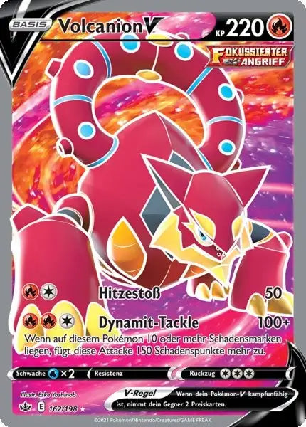 volcanion v 162/198 – Pokémon Schaurige Herrschaft Karte