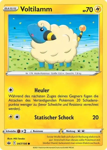voltilamm 047/198 – Pokémon Schaurige Herrschaft Karte