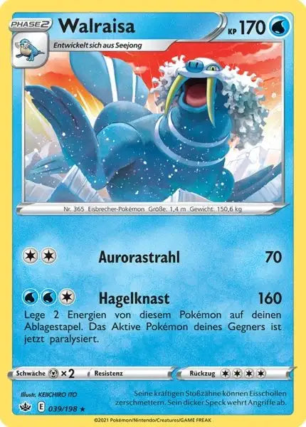 walraisa 039/198 – Pokémon Schaurige Herrschaft Karte