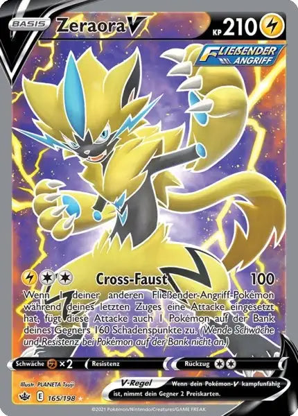 zeraora v 165/198 – Pokémon Schaurige Herrschaft Karte