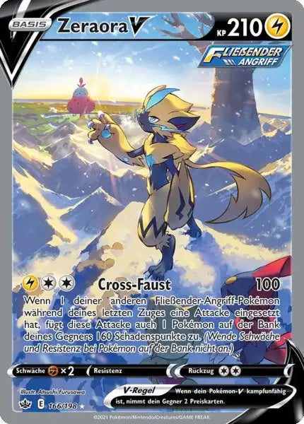 zeraora v 166/198 – Pokémon Schaurige Herrschaft Karte