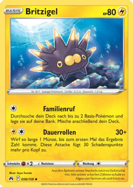 Britzigel 056/159 – Pokémon Zenit der Könige Karte