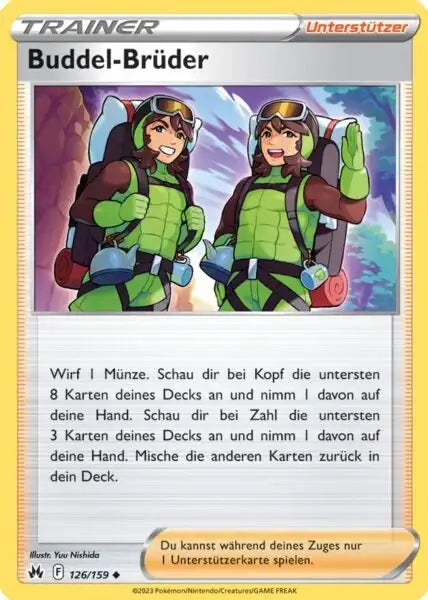Buddel Brueder 126/159 – Pokémon Zenit der Könige Karte
