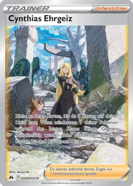 Cynthias Ehrgeiz GG60/GG70 – Pokémon Zenit der Könige Karte