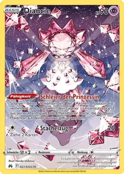Diancie GG13/GG70 – Pokémon Zenit der Könige Karte