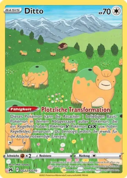 Ditto GG22/GG70 – Pokémon Zenit der Könige Karte