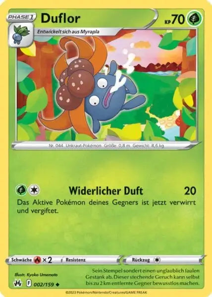Duflor 002/159 – Pokémon Zenit der Könige Karte