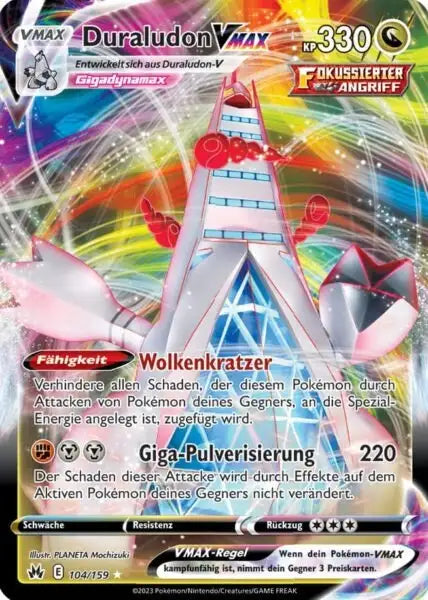 Duraludon VMAX 104/159 – Pokémon Zenit der Könige Karte
