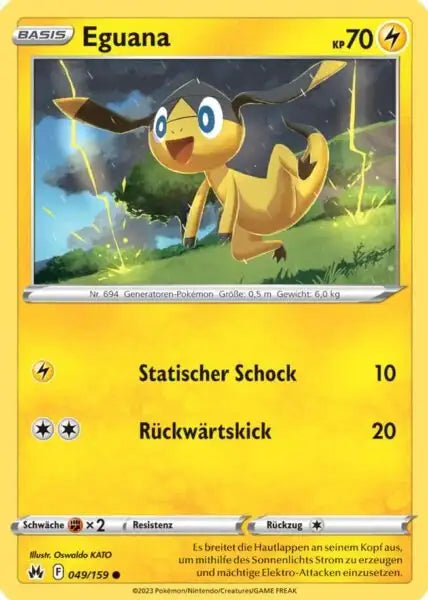 Eguana 049/159 – Pokémon Zenit der Könige Karte