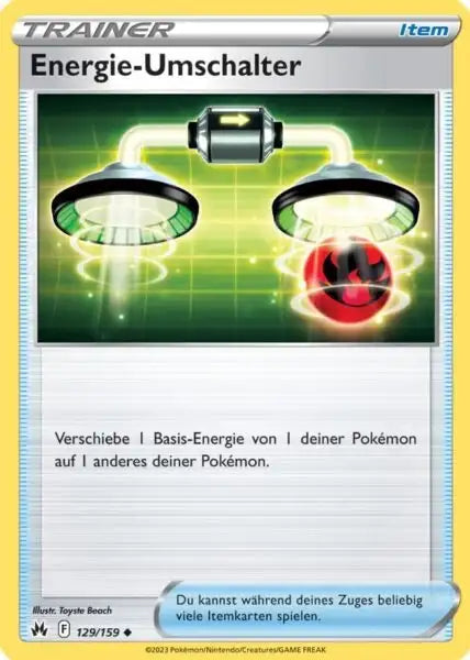 energie Umschalter 129/159 – Pokémon Zenit der Könige Karte