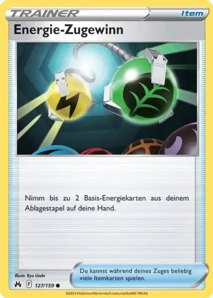 Enerige Zugewinn 127/159 – Pokémon Zenit der Könige Karte