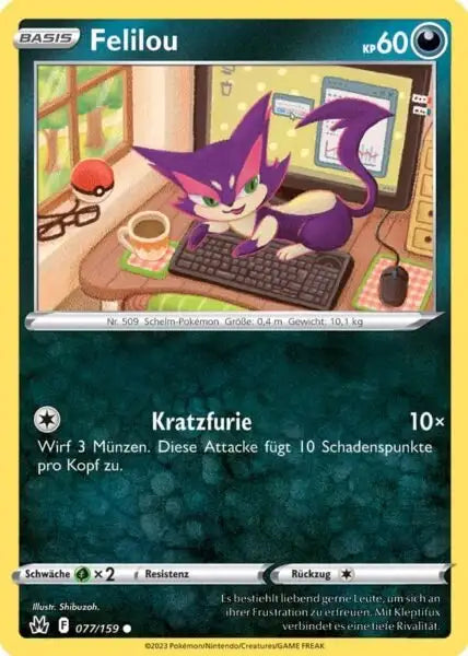 Felilo 077/159 – Pokémon Zenit der Könige Karte