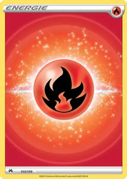 Feuer Energie 153/159 – Pokémon Zenit der Könige Karte