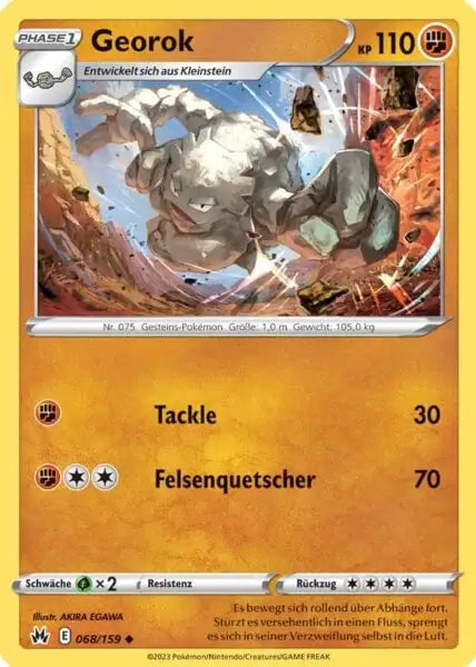 Georok 068/159 – Pokémon Zenit der Könige Karte