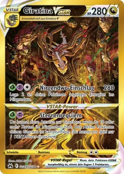 Giratina VSTAR GG69/GG70 – Pokémon Zenit der Könige Karte