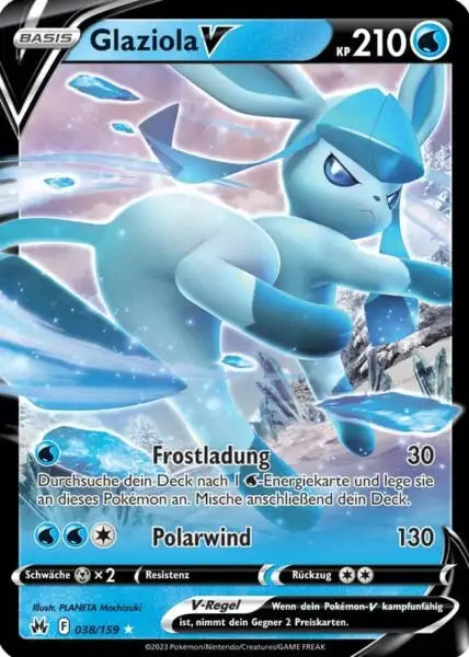 Glaziola V 038/159 – Pokémon Zenit der Könige Karte