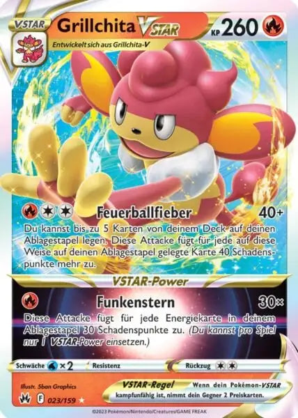 Grillchita VSTAR 023/159 – Pokémon Zenit der Könige Karte