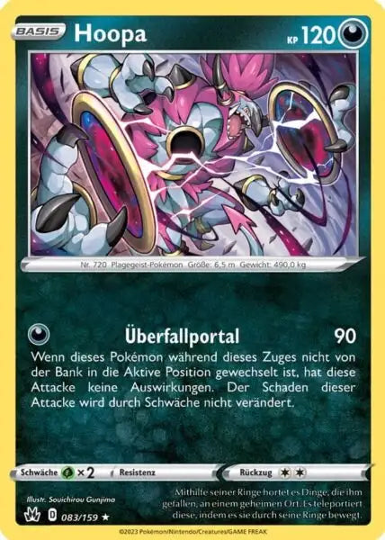 Hoopa 083/159 – Pokémon Zenit der Könige Karte