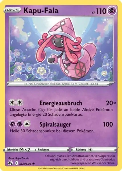 Kapu Fala 064/159 – Pokémon Zenit der Könige Karte