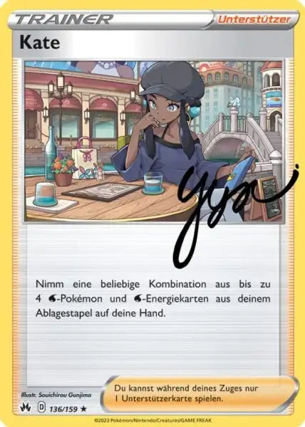 Kate 136/159 – Pokémon Zenit der Könige Karte