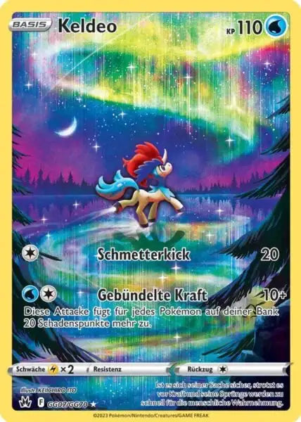Keldeo GG07/GG70 – Pokémon Zenit der Könige Karte