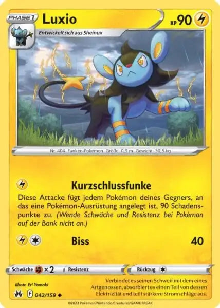 Luxio 042/159 – Pokémon Zenit der Könige Karte
