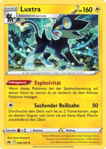 Luxtra 044/159 – Pokémon Zenit der Könige Karte