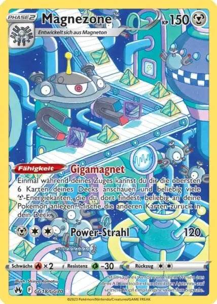 Magnezone GG18/GG70 – Pokémon Zenit der Könige Karte