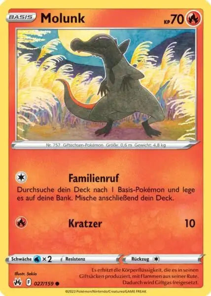 Molunk 027/159 – Pokémon Zenit der Könige Karte